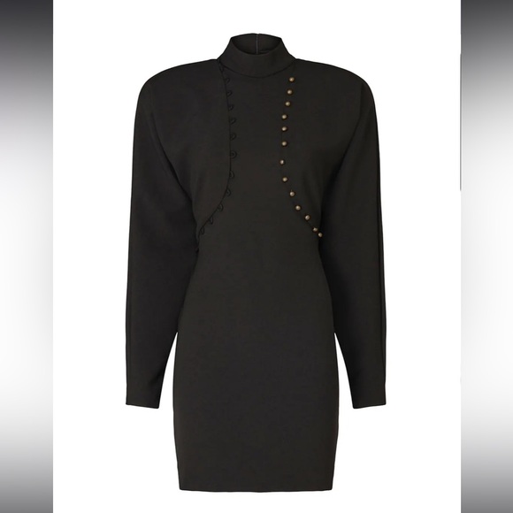 Nicole Miller Puff Sleeve Dress - Picture 2 of 10